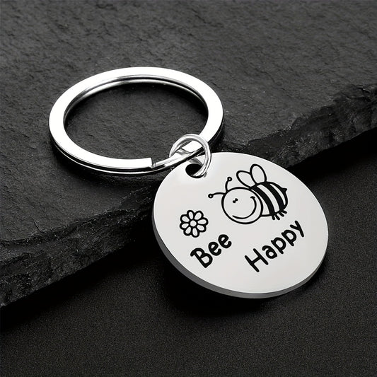 Boys Cartoon Bee Pendant Keychain Decorative Accessories Gift