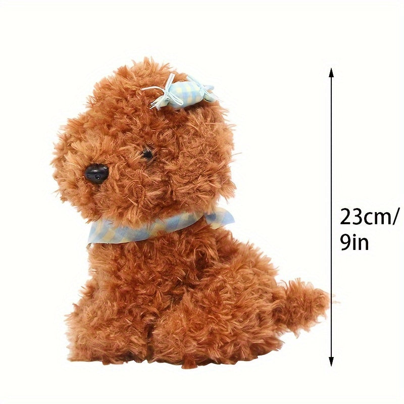 23 cm Scarf Simulation Dog Plush Toy Candy Dog Plush Doll Gift