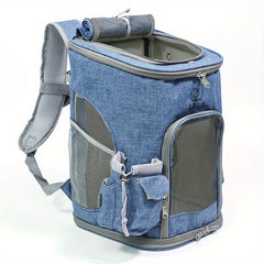 Pet Carrier Backpack for Small and Medium Pets - Front Facing Design