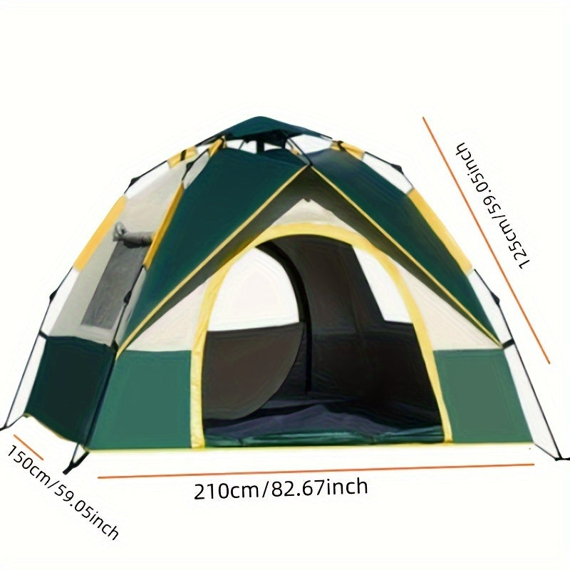 Quick Opening UV Protection Camping Tent For 2-4 People