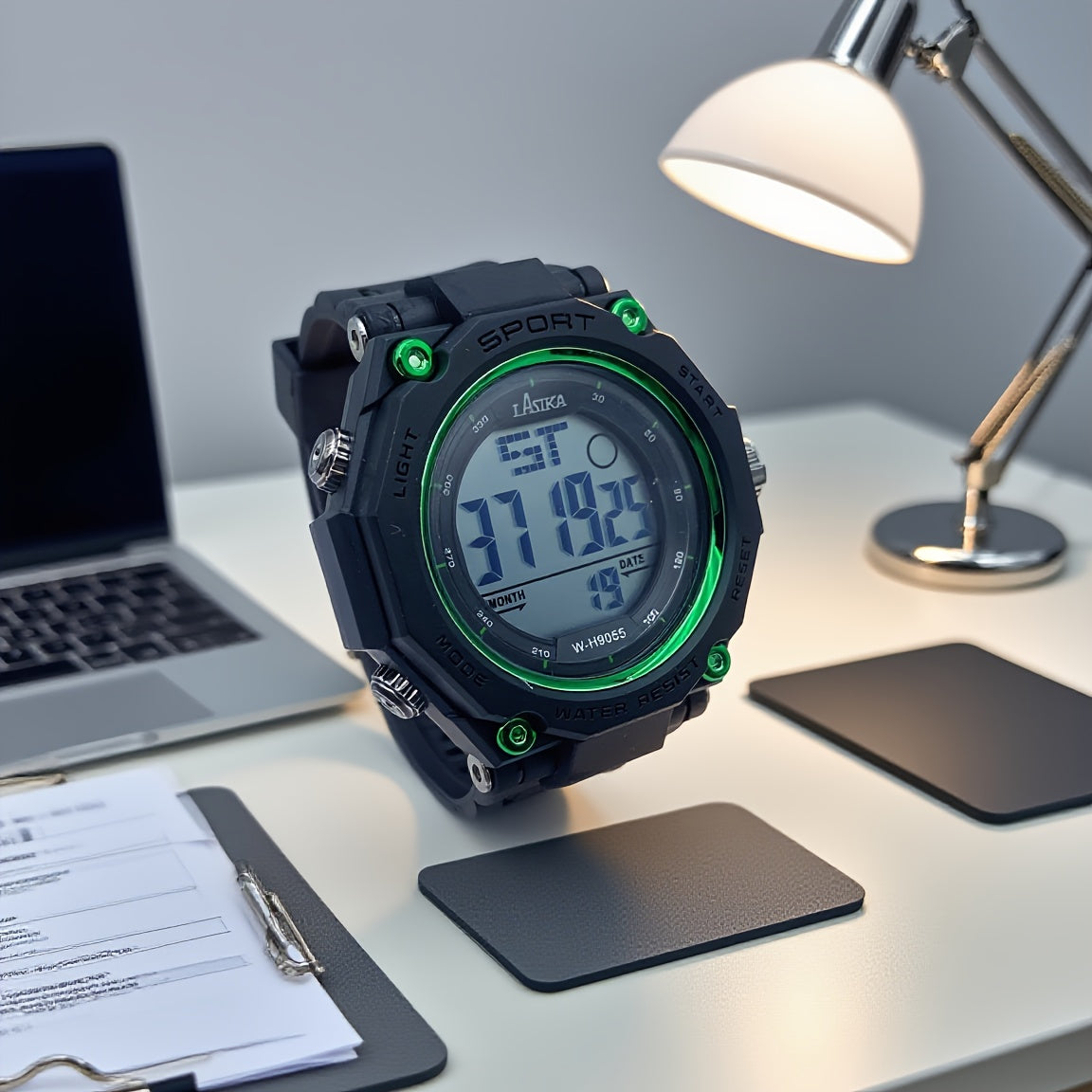 Youth Waterproof Timer & Alarm Watch, Luminous Display, Stylish Design