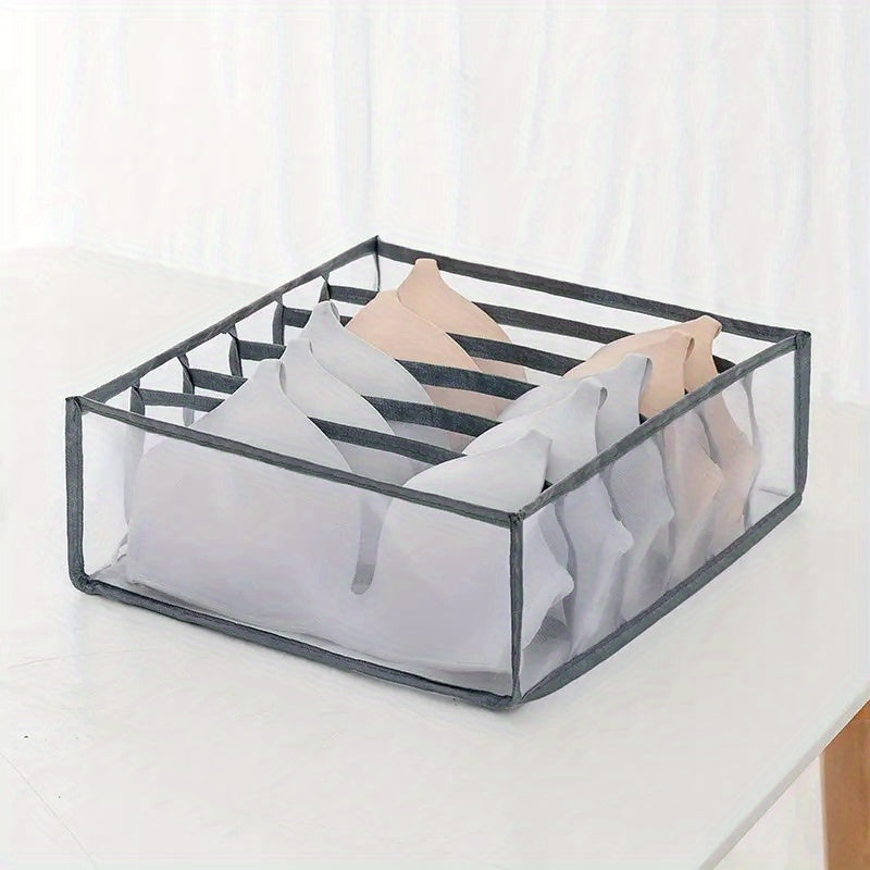 Fabric Socks Underwear Storage Dividers 6 7 11 Grids Drawer Organizer