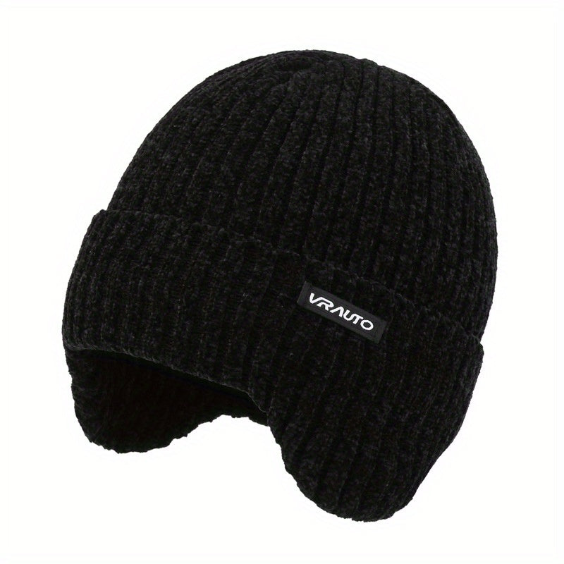 Men's Thick Woolen Hat with Ear Protection for Winter