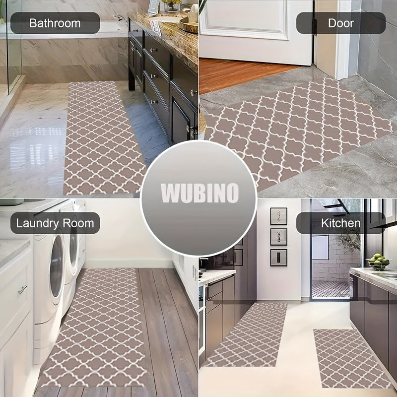 Geometric Print Kitchen Sponge Mat Anti Slip Floor Mat