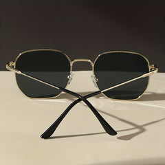 Square Metal Sunglasses UV400 for Women Men Retro Outdoor Glasses