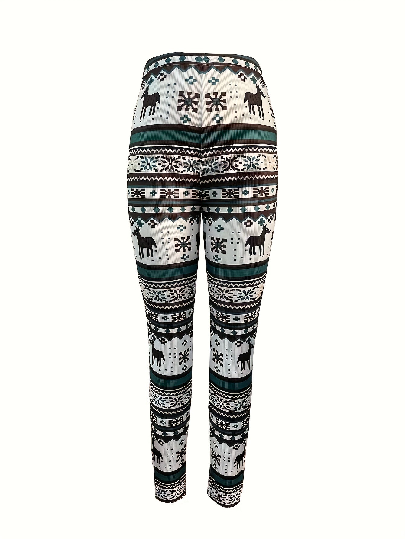 Western Ethnic Print Skinny Leggings High Waist Leggings