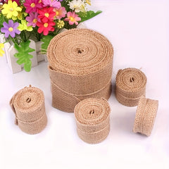 Natural Jute Roll DIY Craft Twine Strip Christmas Wedding Decor