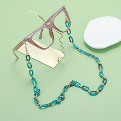 Y2K Acrylic Glasses Chain Jelly Block Anti Slip Sunglasses Lanyard