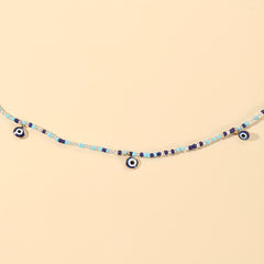 Bohemian Demon Eye Metal Beads Anklets