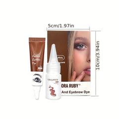 Waterproof Eyebrow Dye Kit Semi Permanent Coloring Cream