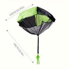 Colorful Hand Throw Parachute Toy Durable Safe Creative Adventure Figures