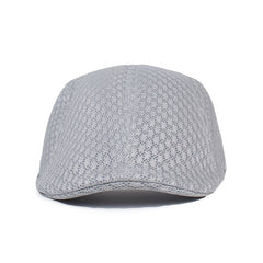 Men's Breathable Mesh Beret Spring Autumn Outdoor Work Cap