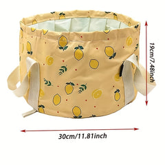 Large Foldable Outdoor Wash Basin Camping Bucket Portable Fishing Water Pail
