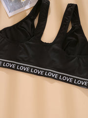 Women's Plus Glitter Tape Sporty Bralette