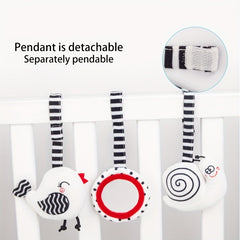 Newborn Comfort Baby Toy Car Pendant Plush Bed Bell Early Education