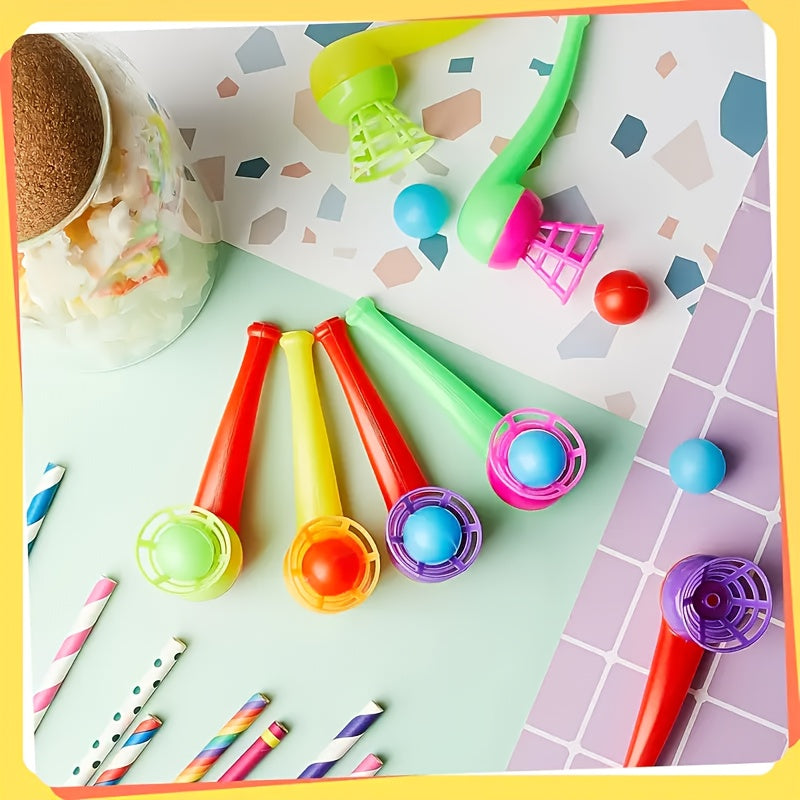 Durable Plastic Balloon Blowing Tubes for Outdoor Lung Exercise & Party Games