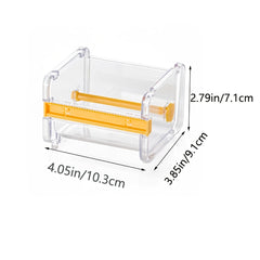 Mini Office Stationery Tape Storage Box with Cutting Tape Holder