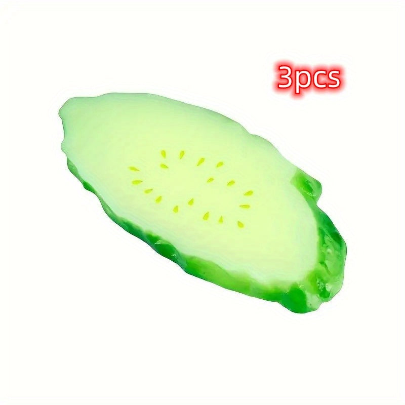 Halloween Christmas Gift Simulated Cucumber Slices Vegetables Fruits
