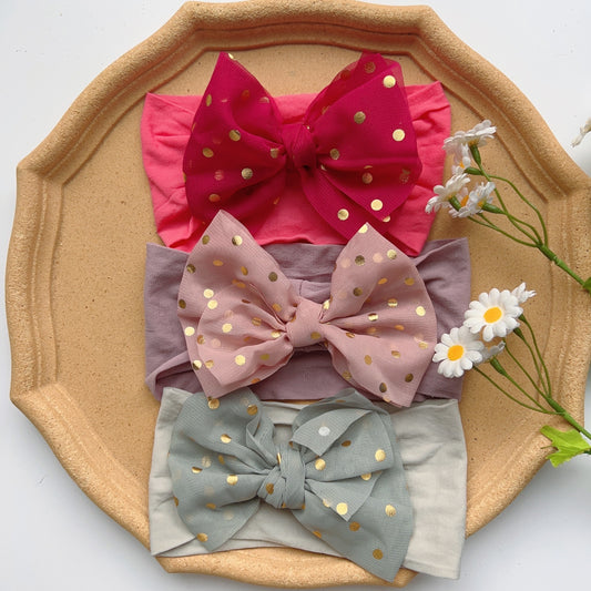Lace Butterfly Tie Hair Band for Baby Girls