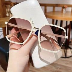 Large Butterfly Sunglasses UV400 Gradient Shades for Driving Beach Travel