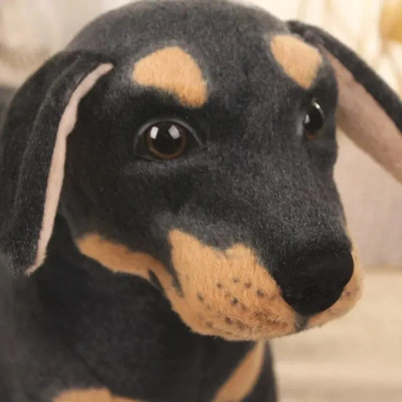 Realistic Rottweiler Plush Toy for Kids Collectible Gift