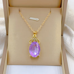 Classy Amethyst Pendant Necklace for Unique Charm