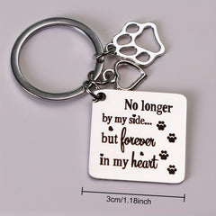 Pet Memorial Keychain for Dog and Cat - Remembrance Gift