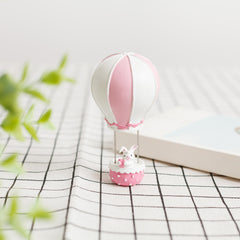 Animal Hot Air Balloon Ornament for Dollhouse