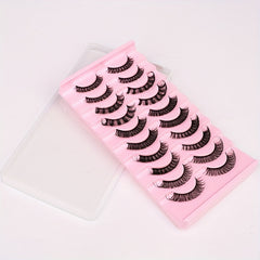 1pc DD Curling Volume False Eyelashes With Mini Glue And Tweesers