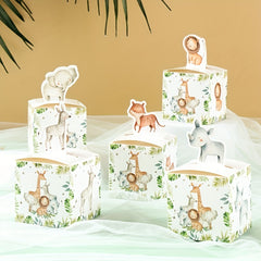 24pcs Jungle Animal Candy Box for Baby Shower Birthday Party