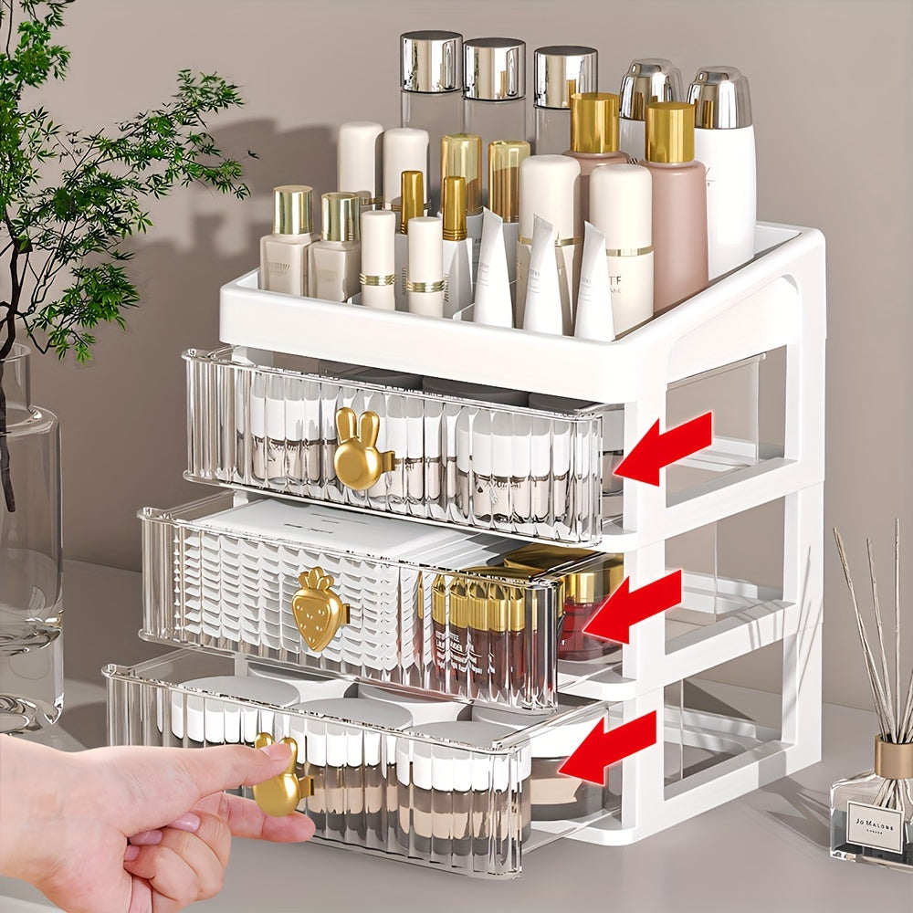 3 Layer Rabbit Style Storage Box Desktop Storage Shelf Multifunctional Organizer