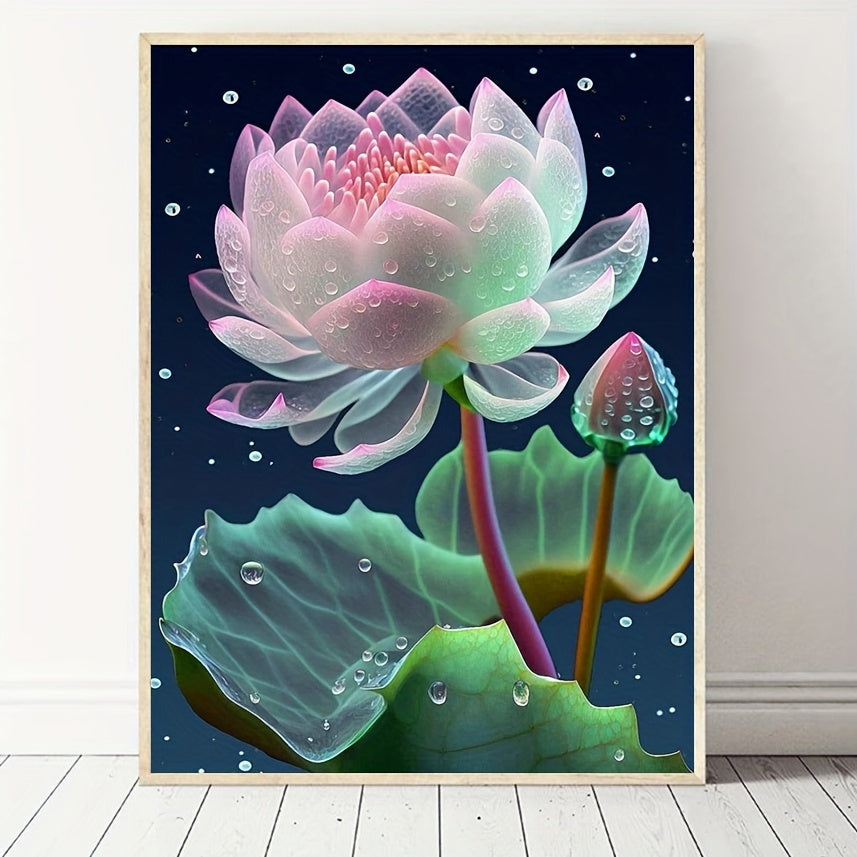 Lotus Pattern Canvas Painting Poster Print Home Wall Decoration Art