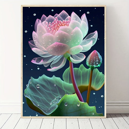Lotus Pattern Canvas Painting Poster Print Home Wall Decoration Art