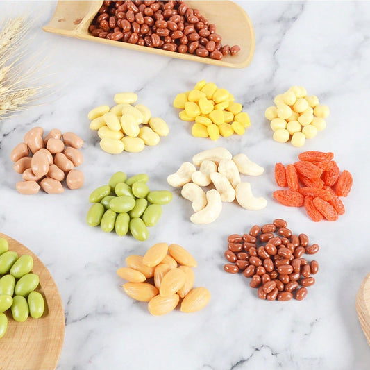10g Artificial Grain Model Set Jade Rice Beans Nuts Photography Props