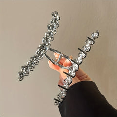 Rhinestone Hair Claw Glitter Nonslip Ponytail Holder Hair Clip