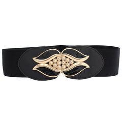 Women's Waist Belt Cover Skinny Elastic Decorative Dress Belt