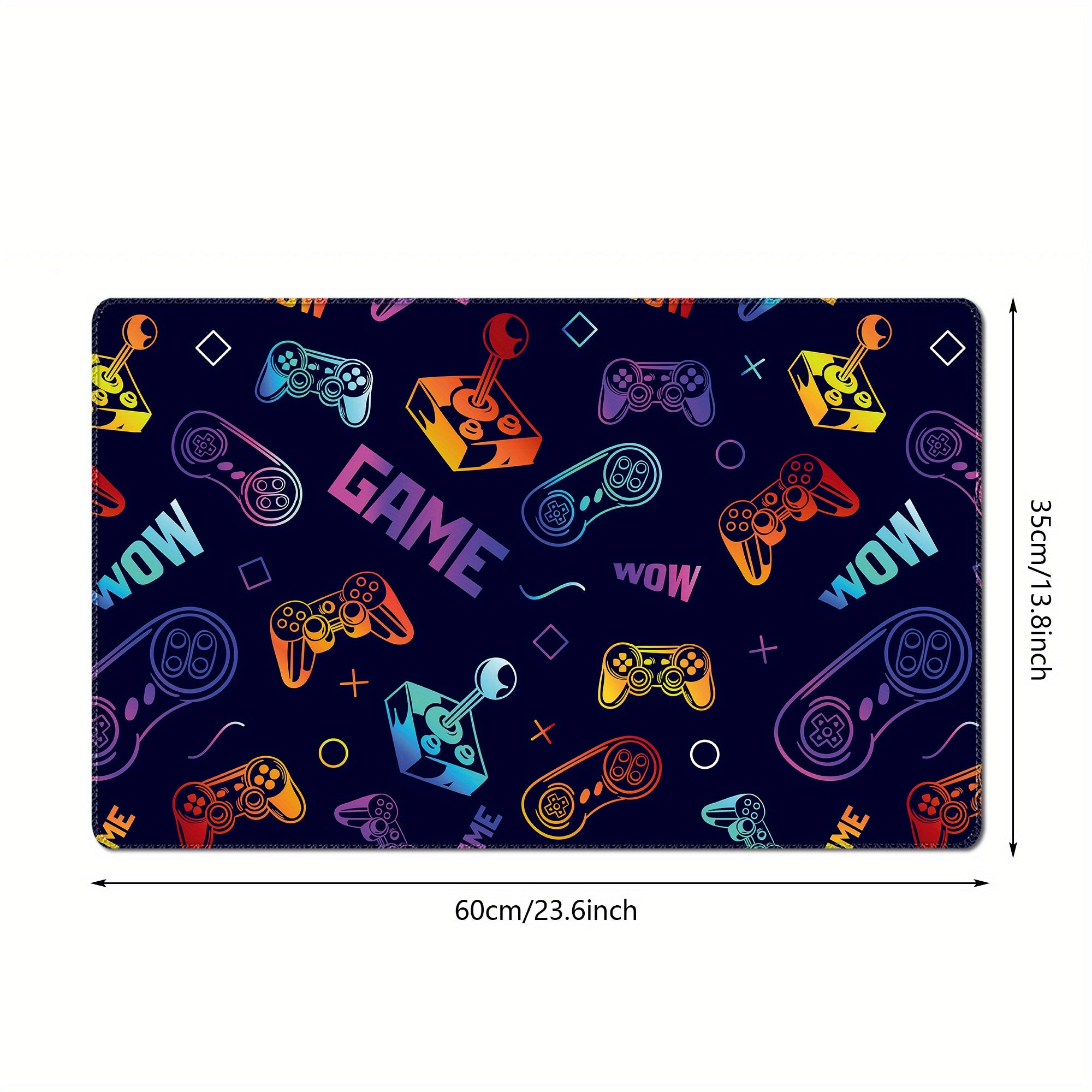 Ergonomic Gaming Mouse Pad with Wrist Support 59.94x35.05cm