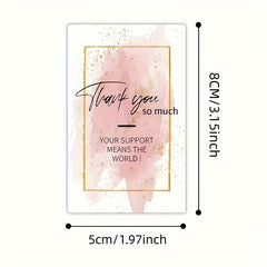 50pcs Thank You For Your Order Stickers - Gift Package Labels