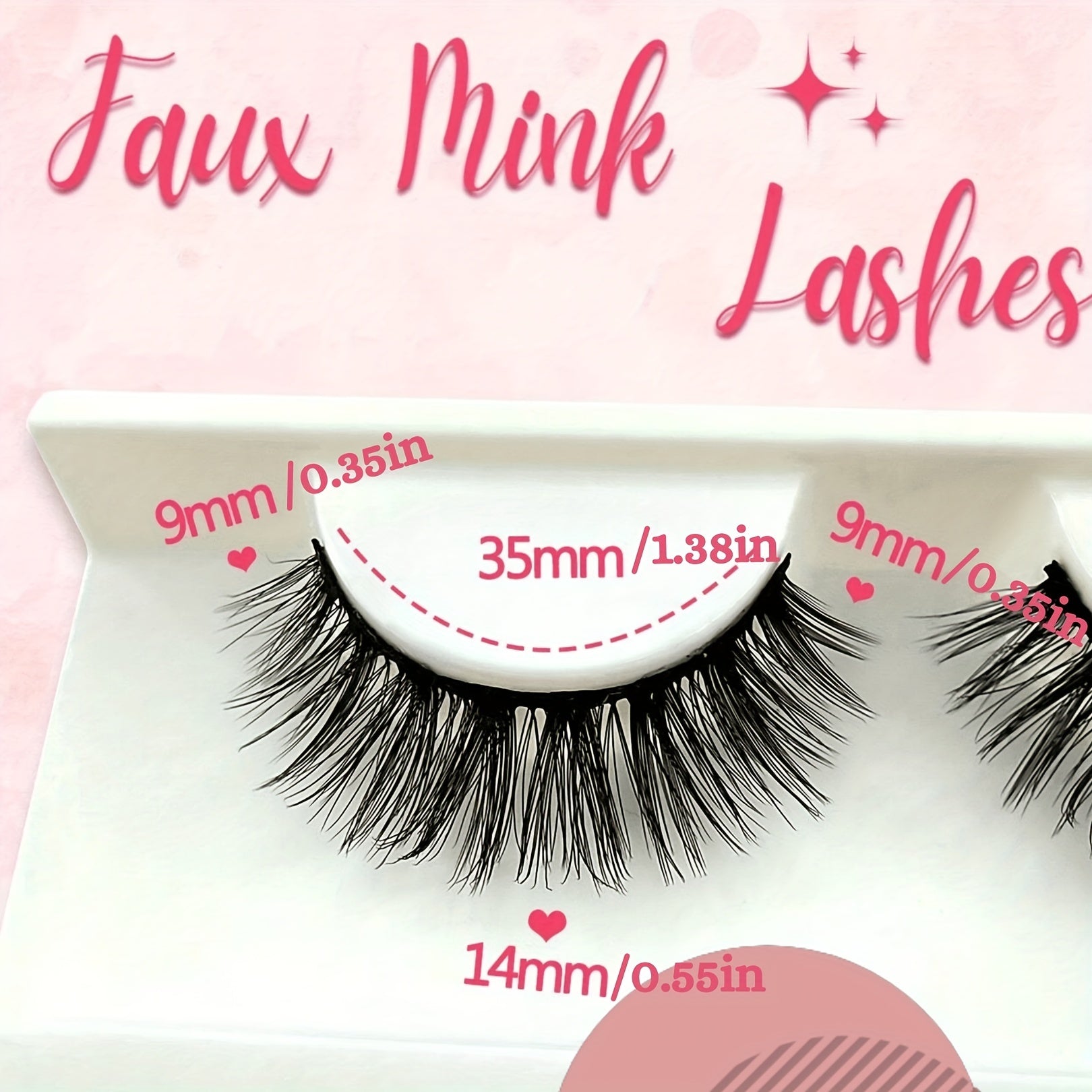 5 Pairs Fluffy Cluster False Eyelashes Slender Wispy Natural Curling Lashes