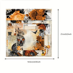 Halloween Pattern Paper DIY Photo Album Scrapbook Journal Material Paper
