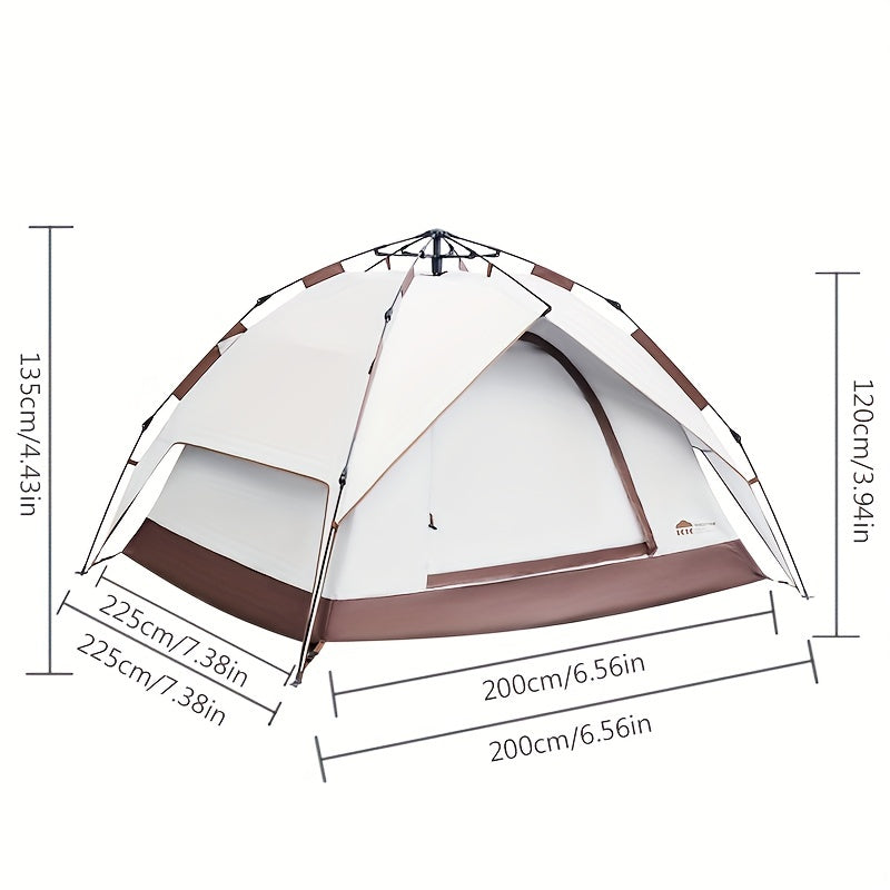Portable Hydraulic Double Layer Tent for Camping