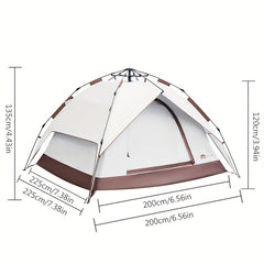 Portable Hydraulic Double Layer Tent for Camping