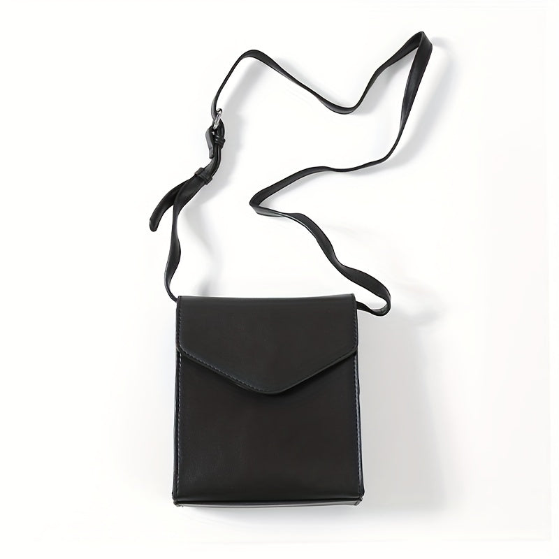 Men's Crossbody Square Bag PU Leather Shoulder Bag