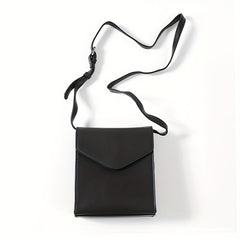Men's Crossbody Square Bag PU Leather Shoulder Bag