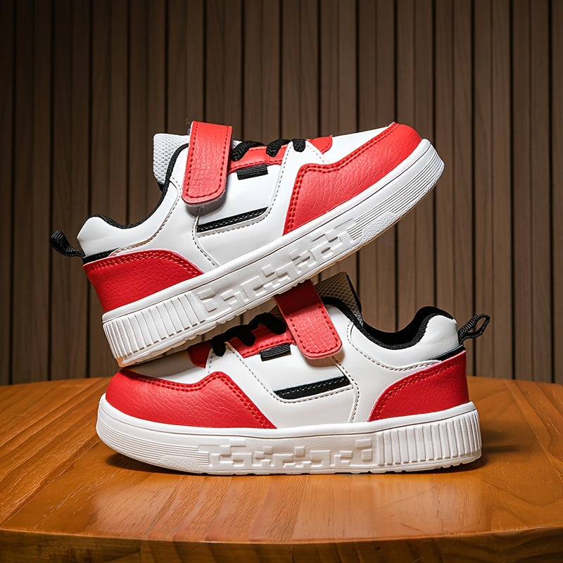 Boys Low Top Skateboard Shoes Comfortable Non-slip Sneakers