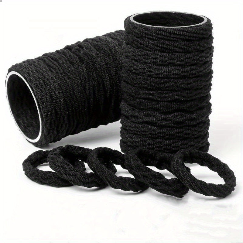 100pcs Hair Ties For Thick Hair No Damage Ponytail Holders