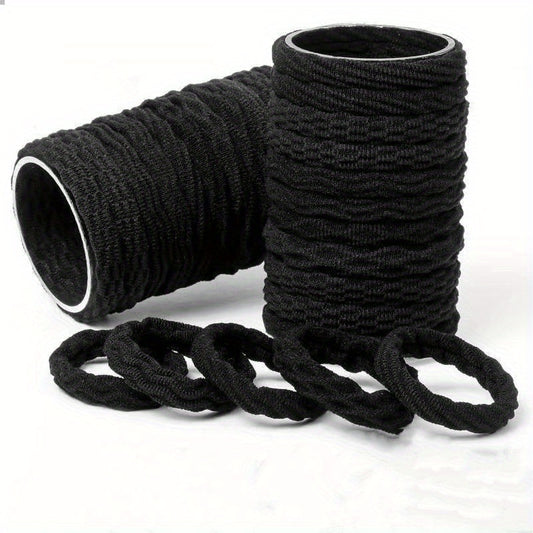 100pcs Hair Ties For Thick Hair No Damage Ponytail Holders