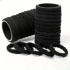 100pcs Hair Ties For Thick Hair No Damage Ponytail Holders