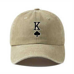Spade K Vintage Distressed Cotton Dad Hat Unisex Hip Hop Sun Hat