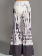  Tie Dye Flared Leg Pants Low Rise High Stretch